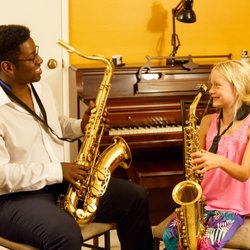 Isaac Edwards Saxophone - Saxophone lesson with an 8 year-old beginning student.