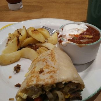 Cora's - Burrito Crepe.... Half eaten :^) - Breakfast & Brunch Near Me - Halifax, Nova Scotia