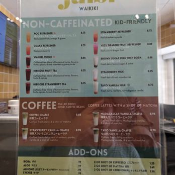 Junbi - Waikiki - Menu - Coffee & Tea Near Me - Honolulu, Hawaii Junbi - Waikiki - Menu - Coffee & Tea Near Me - Honolulu, Hawaii