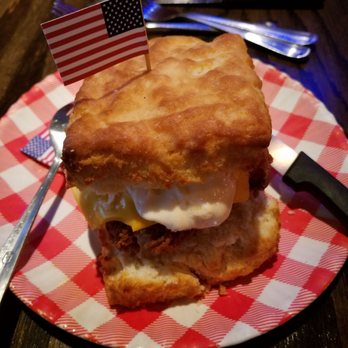 Bub City - Chicken and cheese with homemade biscuit! Soooo good! - Barbeque Near Me - Chicago, Illinois
