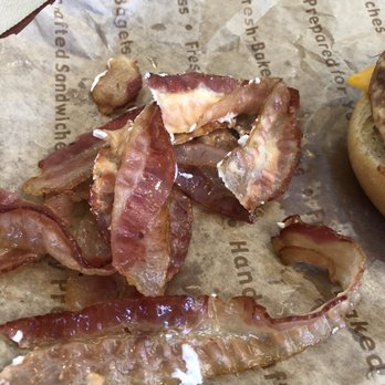 Einstein Bros. Bagels - Bacon not cooked - Bagels Near Me - Glendale, Arizona
