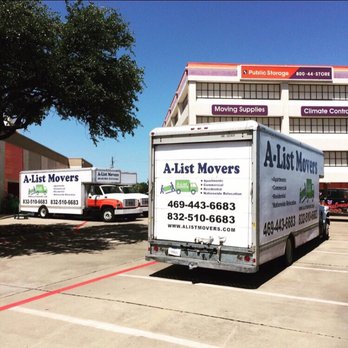 A-List Movers - These are the trucks at the storage loading our third truck - Movers Near Me - Houston, Texas