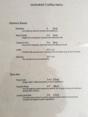 Menu photo 7 Jackrabbit Coffee Anderson, IN