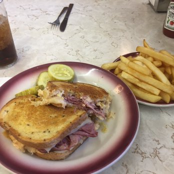 Tastee Diner - Reuben sandwich with fries (cooked well done). - Diners Near Me - Bethesda, Maryland
