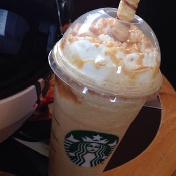 Starbucks - Caramel Ribbon Crunch with a Frappachino Straw. Its my fav flavor. - Coffee & Tea Near Me - Fort Benning, Georgia Starbucks - Caramel Ribbon Crunch with a Frappachino Straw. Its my fav flavor. - Coffee & Tea Near Me - Fort Benning, Georgia