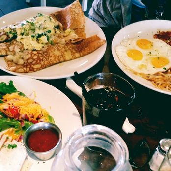 Eggstasy - Breakfast burrito, spinach crepe, corn hash. - Breakfast & Brunch Near Me - Scottsdale, Arizona Eggstasy - Breakfast burrito, spinach crepe, corn hash. - Breakfast & Brunch Near Me - Scottsdale, Arizona
