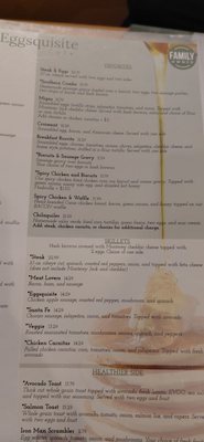 Menu photo 1 Eggsquisite Cafe Fort Worth, TX