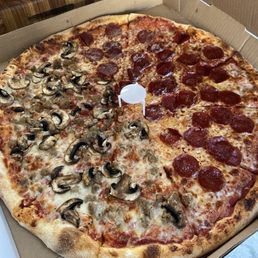 Large half and half pie, regular crust
