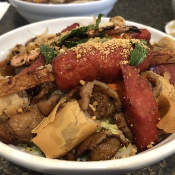 Pho Nguyen Hoang - vermicelli with nem nuong (pork sausage), sugar cane shrimp, pork - Vietnamese Near Me - Windsor, Ontario Pho Nguyen Hoang - vermicelli with nem nuong (pork sausage), sugar cane shrimp, pork - Vietnamese Near Me - Windsor, Ontario