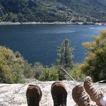 Wapama Falls - Our view from our lunch spot - Hiking Near Me - Yosemite, California