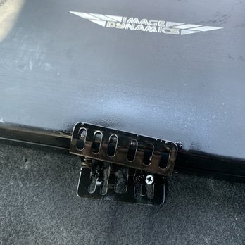 Stereo Pros - Dude painted the bracket black while mounted on the seat lol I thought they had professionals here. - Car Stereo Installation Near Me - Corona, California Stereo Pros - Dude painted the bracket black while mounted on the seat lol I thought they had professionals here. - Car Stereo Installation Near Me - Corona, California