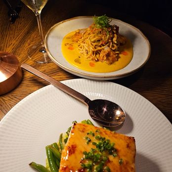 Three Thirty Three - King salmon and shrimp pasta - Steakhouses Near Me - Tempe, Arizona