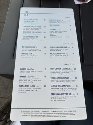 Menu photo 3 180blu Dana Point, CA