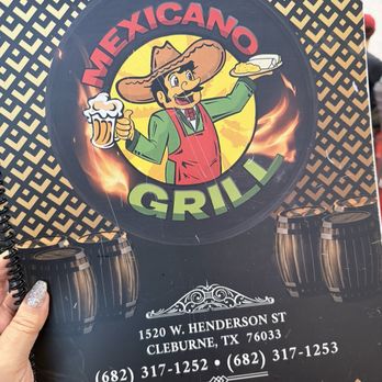 Mexicano Grille & Bar - Menu cover - Mexican Near Me - Cleburne, Texas Mexicano Grille & Bar - Menu cover - Mexican Near Me - Cleburne, Texas