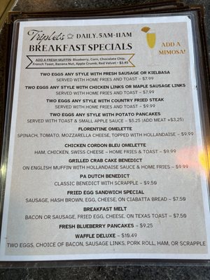 Menu photo 2 Triplets Family Restaurant Stroudsburg, PA Menu photo 2 Triplets Family Restaurant Stroudsburg, PA