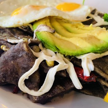 Kie Gol Lanee - Huitlacoche chilaquiles - Mexican Near Me - Chicago, Illinois