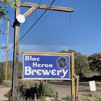 Blue Heron Brewing Company - Road sign - Breweries Near Me - Embudo, New Mexico