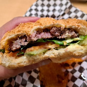 Squeeze Burger - Inside the Squeeze Burger with Cheese - Burgers Near Me Squeeze Burger - Inside the Squeeze Burger with Cheese - Burgers Near Me