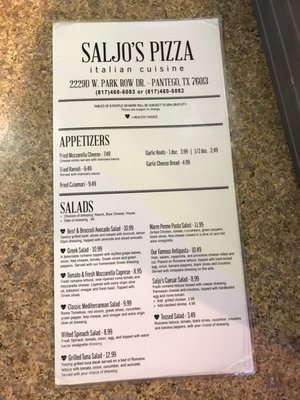 Menu photo 6 Saljo's Pizza Pantego, TX Menu photo 6 Saljo's Pizza Pantego, TX
