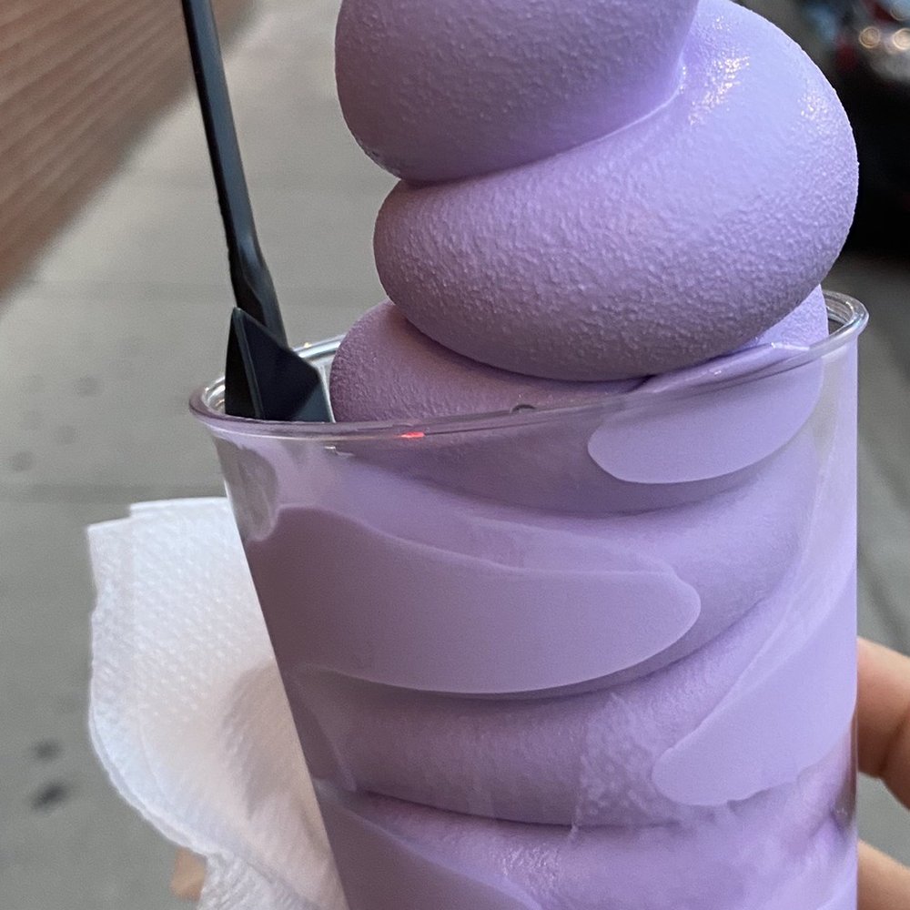 Taro soft serve Taro soft serve