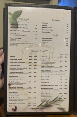 Menu photo 4 Belluccis Italian Midlothian, TX