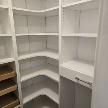 Inspired Closets Austin - This is our beautiful new pantry. And it's everything I wanted, including a drawer that pulls out. - Cabinetry Near Me - Austin, Texas Inspired Closets Austin - This is our beautiful new pantry. And it's everything I wanted, including a drawer that pulls out. - Cabinetry Near Me - Austin, Texas
