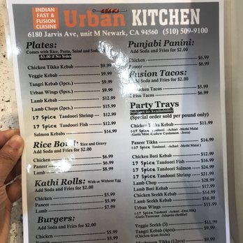 Urban Kitchen - Indian Near Me - Newark, California