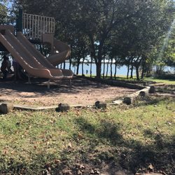 Hickory Creek Park - Plenty of restrooms and playgrounds, almost all campsites are waterfront too :)