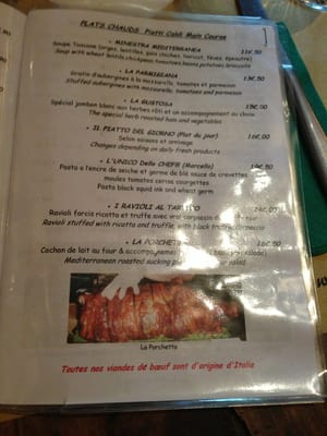 Menu photo 1 Piccola Toscana Paris, 75