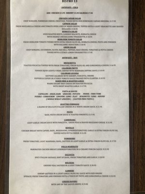 Menu photo 3 Bistro 13 Camarillo, CA
