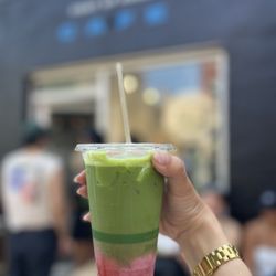 Kijitora - Iced Strawberry Matcha Latte (~$8)