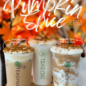 Teasync - Seasonal Pumpkin Spice Series - Bubble Tea Near Me - San Juan Capistrano, California