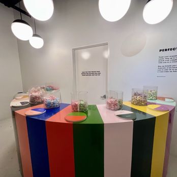 Color Factory - Perfect pairing taffy table - Art Museums Near Me - Houston, Texas Color Factory - Perfect pairing taffy table - Art Museums Near Me - Houston, Texas