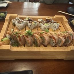 Unagi Avocado Roll + Warriors Roll Unagi Avocado Roll + Warriors Roll