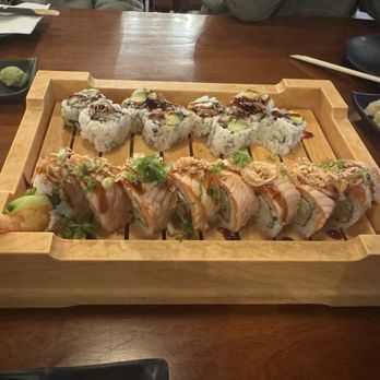 Yoshi Sushi - Unagi Avocado Roll + Warriors Roll - Japanese Near Me - San Jose, California Yoshi Sushi - Unagi Avocado Roll + Warriors Roll - Japanese Near Me - San Jose, California