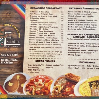 El Chilito - Menu - Mexican Near Me - Mazatlán, SIN