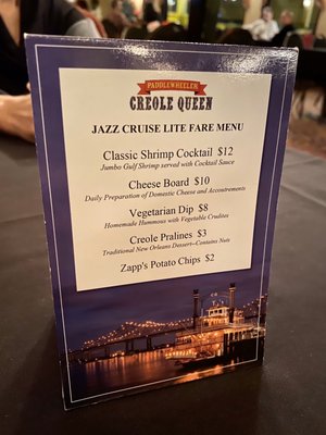 Menu photo 3 Paddlewheeler Creole Queen New Orleans, LA