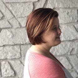 Laura's Hair Lab - I turned a bad haircut into an amazing haircut! Toned blonde down and had her smiling at the end! Turn that frown into a smile!