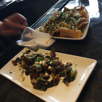 Colton's Social House - Brussels Sprouts and Chili Verde Nachos - New American Near Me - Clovis, California Colton's Social House - Brussels Sprouts and Chili Verde Nachos - New American Near Me - Clovis, California