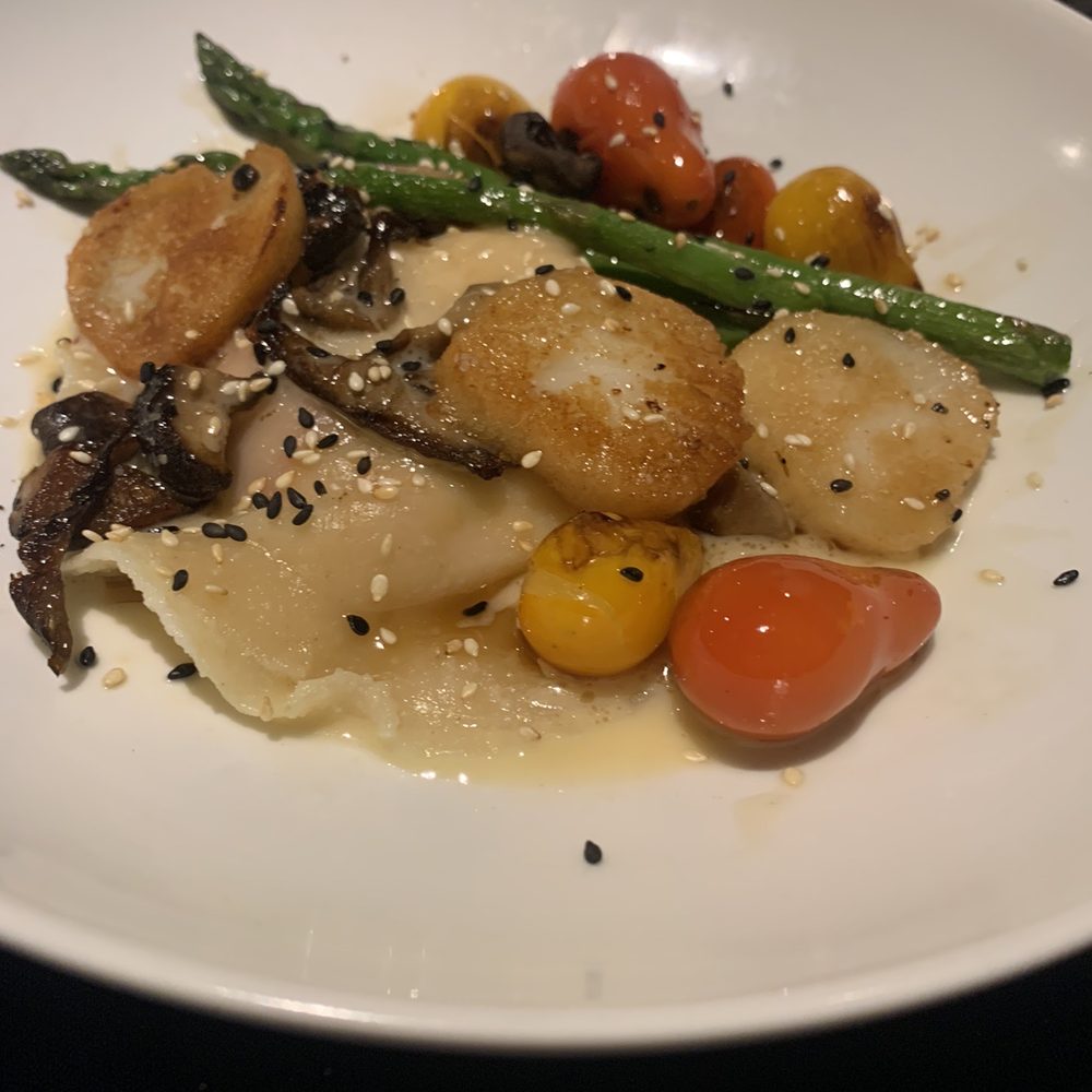 Pamplemousse Grille - Lobster Ravioli - New American Near Me - Solana Beach, California Pamplemousse Grille - Lobster Ravioli - New American Near Me - Solana Beach, California