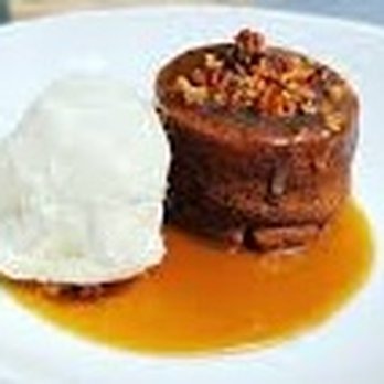 Eureka! - Bourbon cake with vanilla ice cream.  A delight! - American Near Me - Aliso Viejo, California