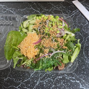 Big Eye Poke - Large poke bowl with garlic tuna and salmon with a salad base. - Poke Near Me - Corona, California