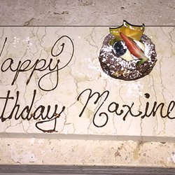El Origen - The surprise birthday cake Origen's chef especially whipped up for me was every bit as amazing as it looked....