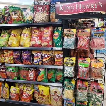 Chevron - a display of chips and snacks - Gas Stations Near Me - Gilroy, California