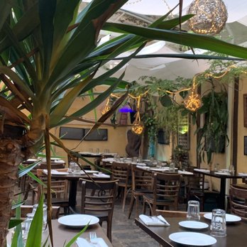 Gnocco - Garden of the restaurant. - Italian Near Me - New York, New York