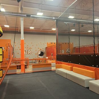 Big Air Del Rio - Seating area for parent and they have another lounge up top in back - Trampoline Parks Near Me - Del Rio, Texas Big Air Del Rio - Seating area for parent and they have another lounge up top in back - Trampoline Parks Near Me - Del Rio, Texas