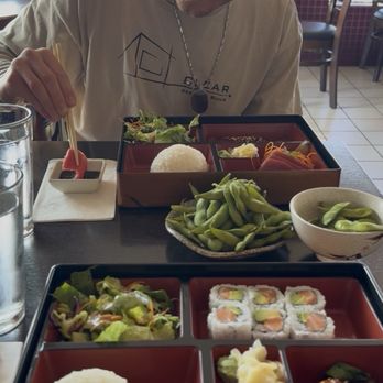 Ikoi Sushi - Salmon teriyaki bento box, side of Edamame - Sushi Bars Near Me - San Rafael, California Ikoi Sushi - Salmon teriyaki bento box, side of Edamame - Sushi Bars Near Me - San Rafael, California