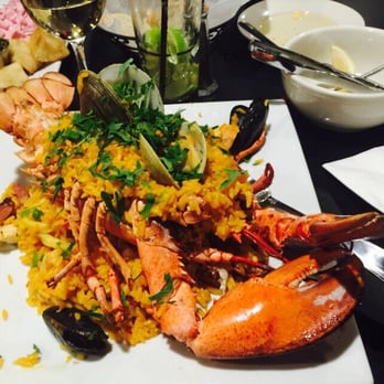 Los Andes Restaurant - Lobster Paella- - Latin American Near Me - Providence, Rhode Island