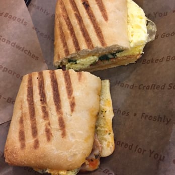 Einstein Bros. Bagels - Bacon and spinach panini - Breakfast & Brunch Near Me - Westminster, California Einstein Bros. Bagels - Bacon and spinach panini - Breakfast & Brunch Near Me - Westminster, California