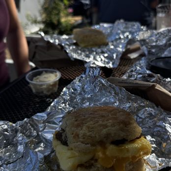 Mr Biscuits Bakery - Sausage egg cheese biscuit . Honey butter - Bakeries Near Me - Wheat Ridge, Colorado